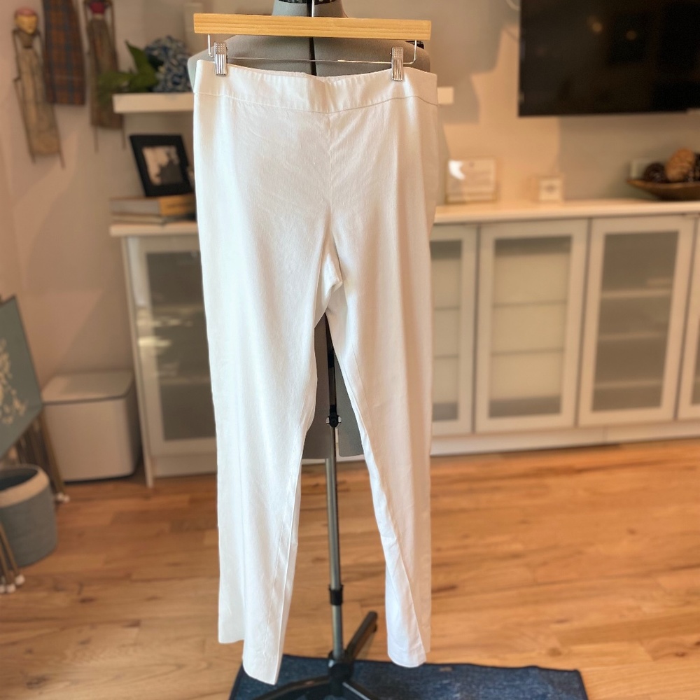 Worth, White Linen pants Size 10